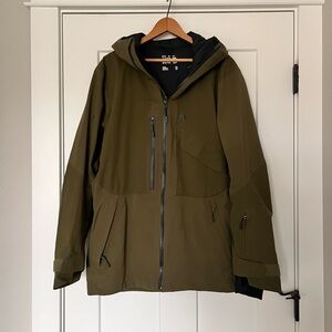 Men's Gore-Tex Cloud Bank Green Snow Jacket